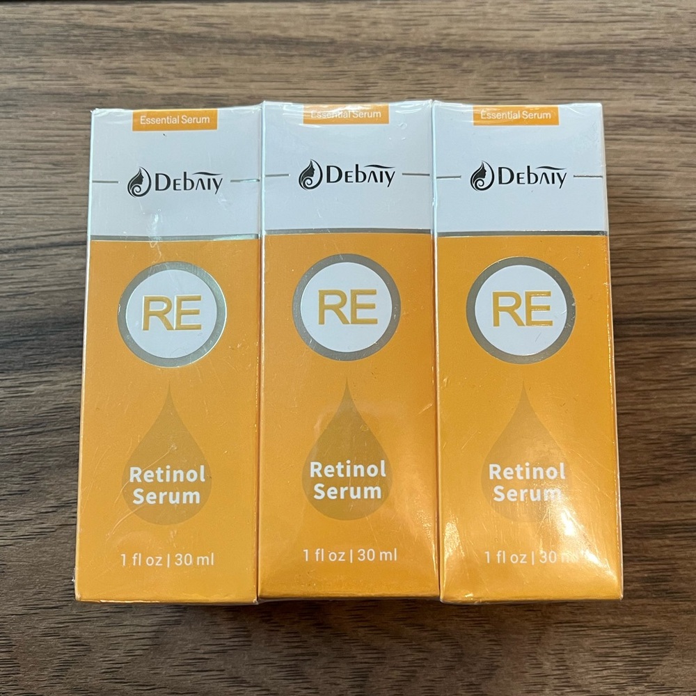 NIB DEBAIY 3 Pack Retinol Serum Face Anti Aging Moisturizer for Skin (1 oz.)